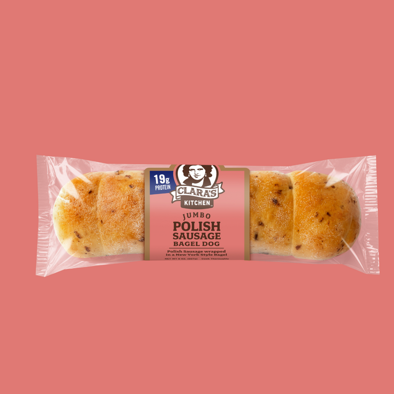 Jumbo Polish Sausage Bagel Dog