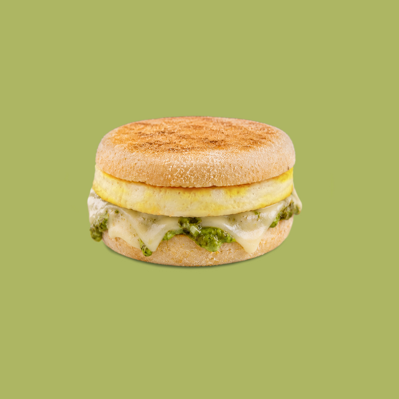 Pesto & Provolone Breakfast Sandwich