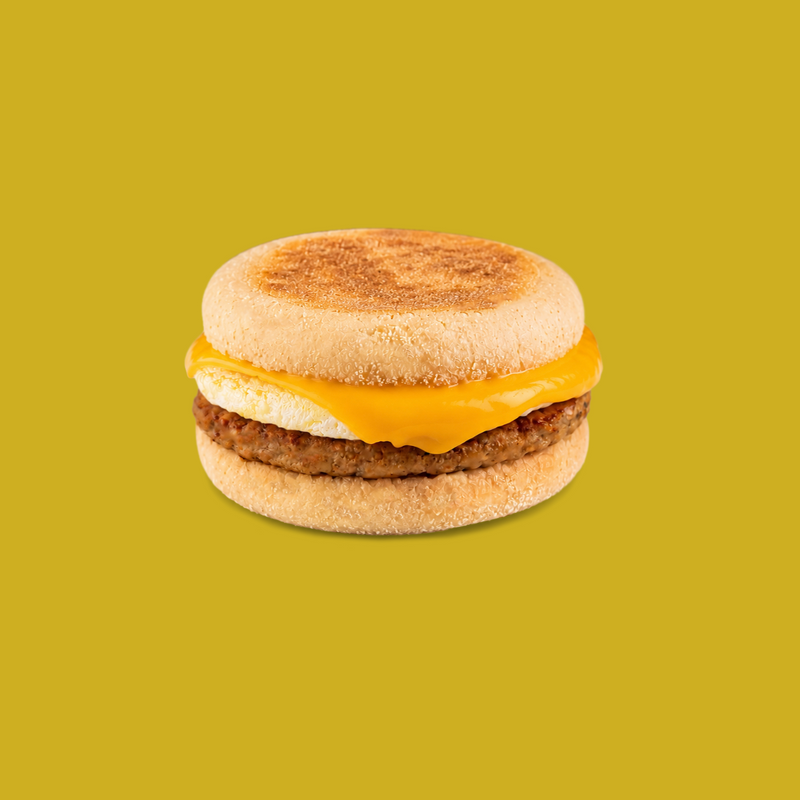 Chicken Sausage Breakfast Sandwich
