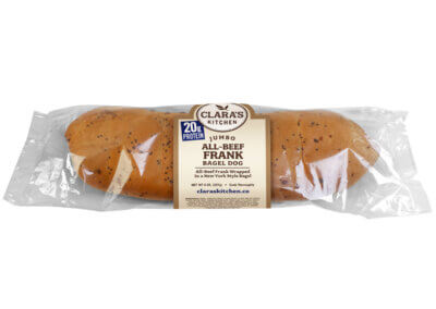 Clara's Kitchen - Jumbo All-Beef Frank Bagel Dog