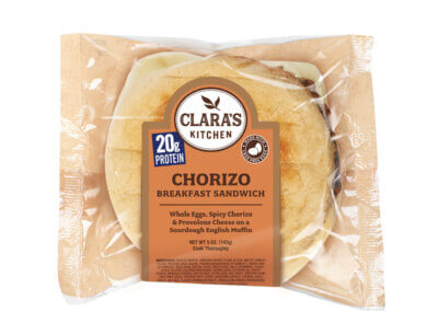 Clara's Kitchen - Chorizo Breakfast Sandwich