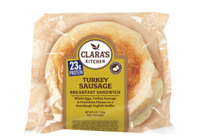 Clara's Kitchen - Turkey Sausage Breakfast Sandwich